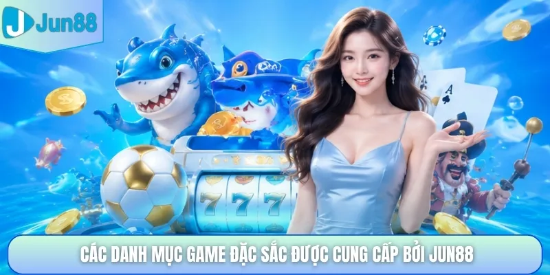 Các danh mục game đặc sắc được cung cấp bởi Jun88